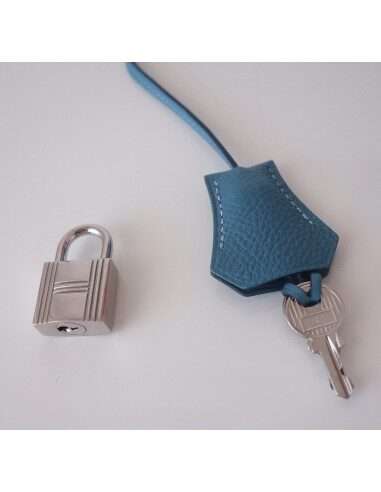 Sac Hermes Birkin 35 bleu jean