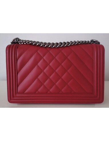 Sac Chanel Boy rouge