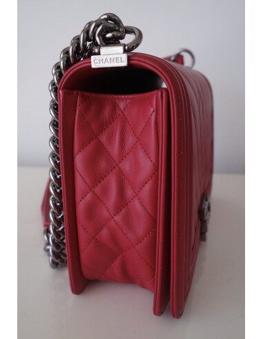 Sac Chanel Boy rouge