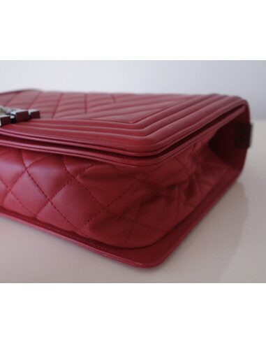 Sac Chanel Boy rouge