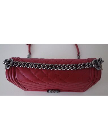 Sac Chanel Boy rouge