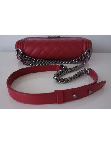 Sac Chanel Boy rouge