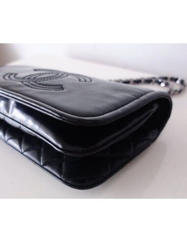 Sac Chanel vinyle noir