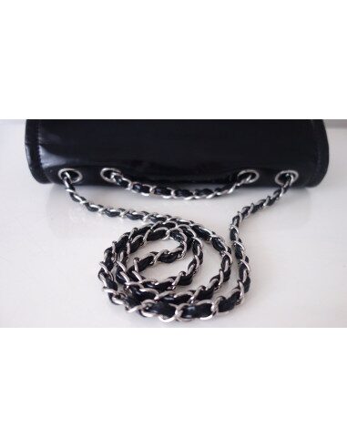Sac Chanel vinyle noir