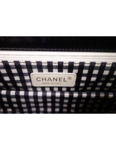 Sac Chanel vinyle noir