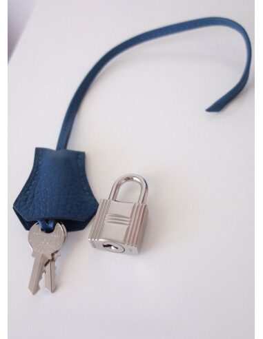 Sac Hermes Birkin 35 bleu Thalassa