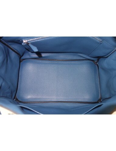 Sac Hermes Birkin 35 bleu Thalassa