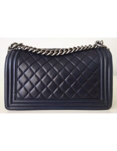 Sac Chanel Boy bleu marine 2