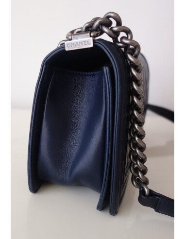 Sac Chanel Boy bleu marine