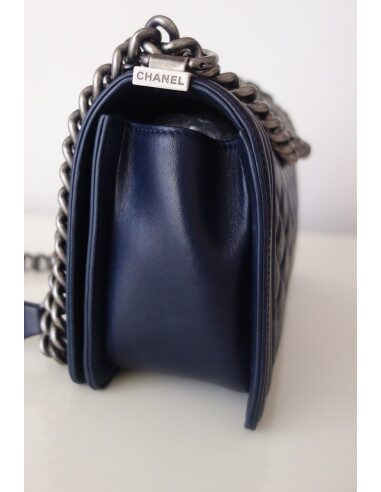 Sac Chanel Boy bleu marine