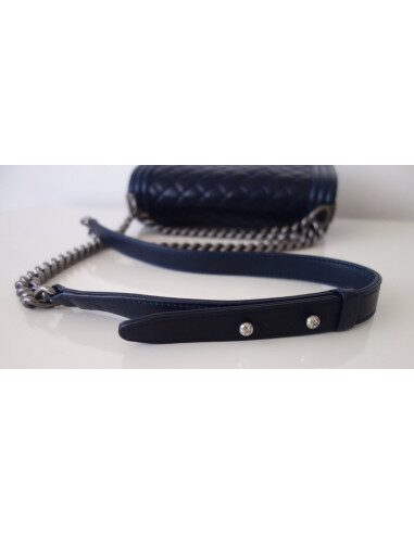 Sac Chanel Boy bleu marine