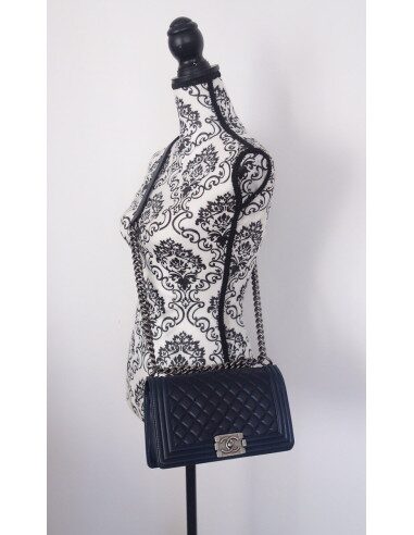 Sac Chanel Boy bleu marine