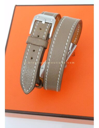 MONTRE HERMES KELLY 2 DOUBLE TOUR ETOUPE