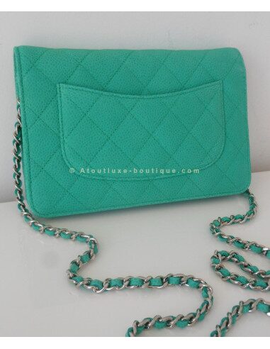 POCHETTE / SAC CHANEL VERT MENTHE