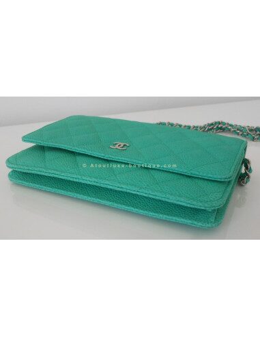 POCHETTE / SAC CHANEL VERT MENTHE