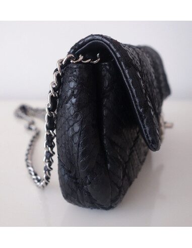 Sac Chanel Classique python noir