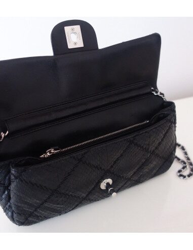 Sac Chanel Classique python noir