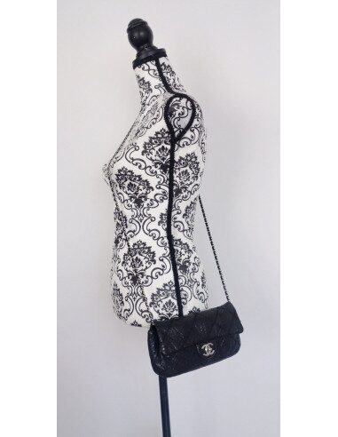 Sac Chanel Classique python noir