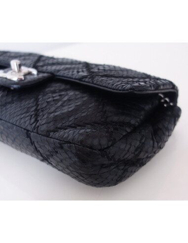 Sac Chanel Classique python noir