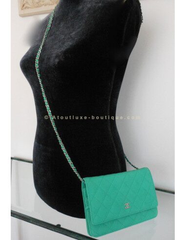 POCHETTE / SAC CHANEL VERT MENTHE