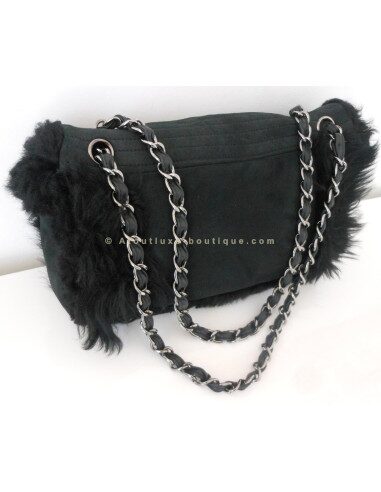 SAC CHANEL TIMELESS AGNEAU ET FOURRURE