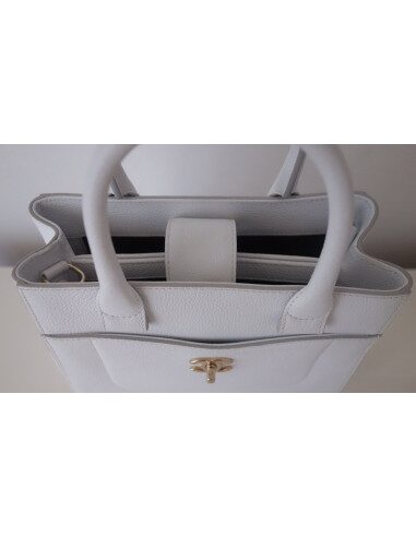Sac Chanel petit shopping blanc