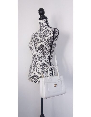 Sac Chanel petit shopping blanc