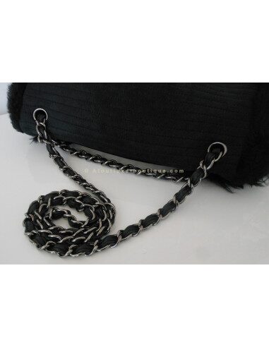 SAC CHANEL TIMELESS AGNEAU ET FOURRURE