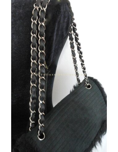 SAC CHANEL TIMELESS AGNEAU ET FOURRURE