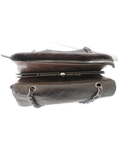 SAC CHANEL TIMELESS CUIR MARRON