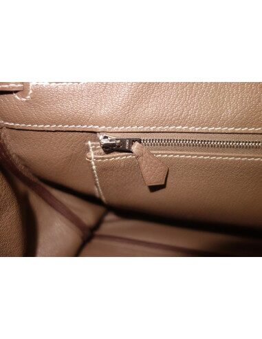 Sac Hermes Birkin 35 étoupe