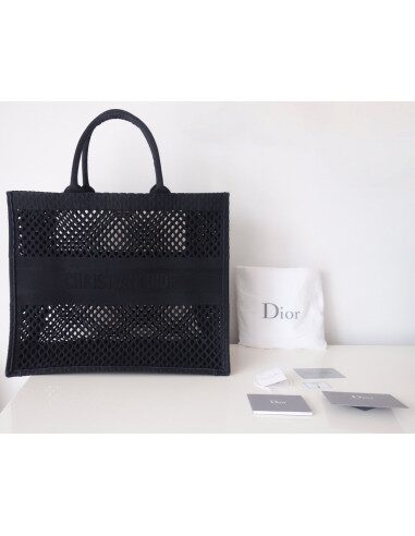 Sac Dior Book Tote noir