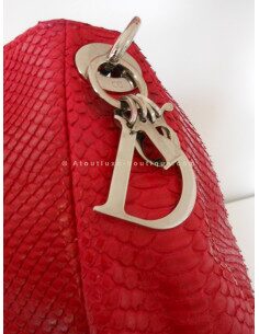 SAC SOFT LADY DIOR PYTHON FUSHIA 2