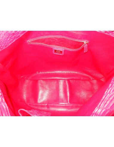 SAC SOFT LADY DIOR PYTHON FUSHIA