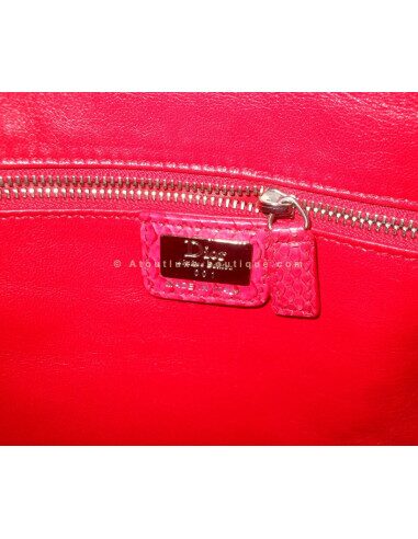 SAC SOFT LADY DIOR PYTHON FUSHIA