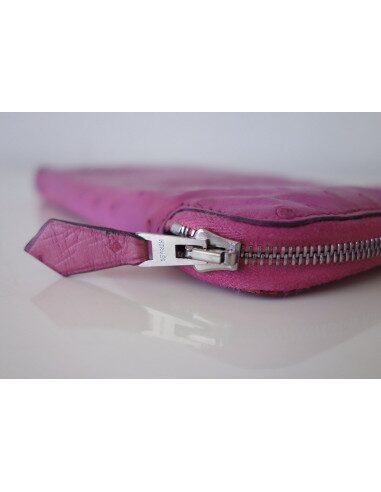 Portefeuille Hermes autruche