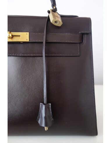Sac Hermes Kelly 32 marron