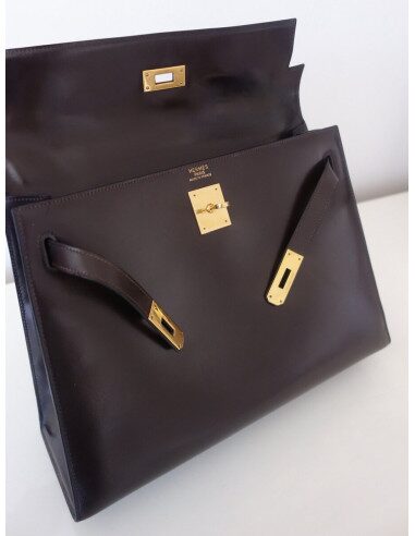Sac Hermes Kelly 32 marron
