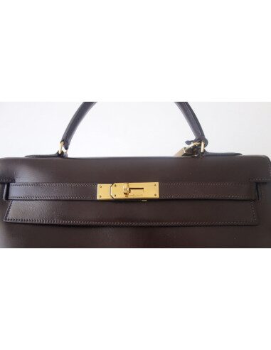 Sac Hermes Kelly 32 marron