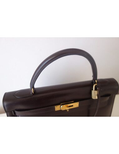 Sac Hermes Kelly 32 marron