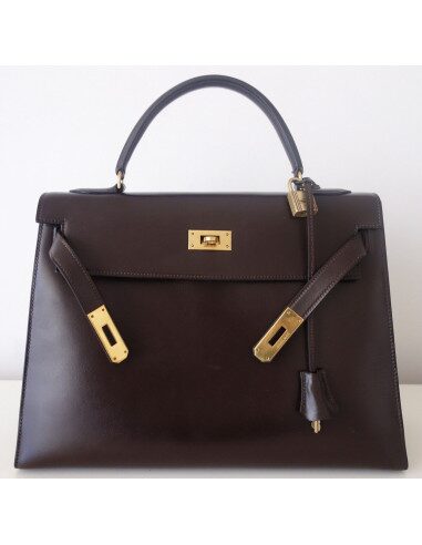 Sac Hermes Kelly 32 marron