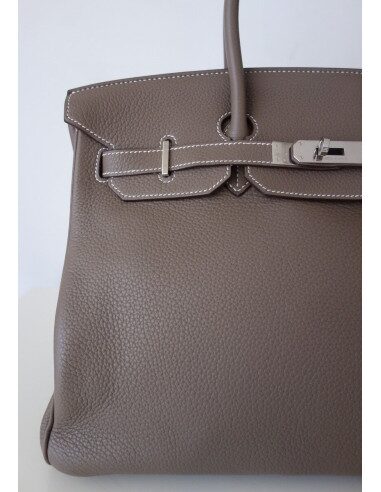 Sac Hermes Birkin 35 étoupe