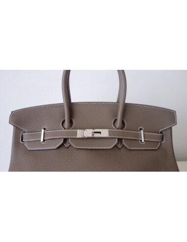 Sac Hermes Birkin 35 étoupe