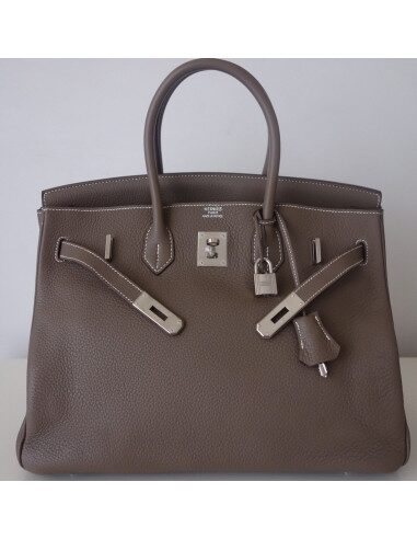 Sac Hermes Birkin 35 étoupe