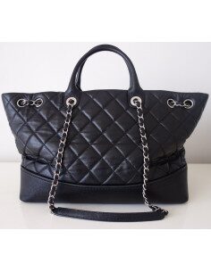SAC CHANEL SHOPPING NOIR 2