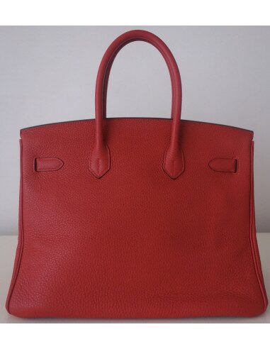 Sac Hermes Birkin 35 rouge