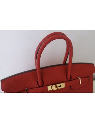 Sac Hermes Birkin 35 rouge