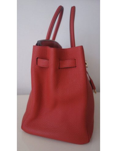 Sac Hermes Birkin 35 rouge