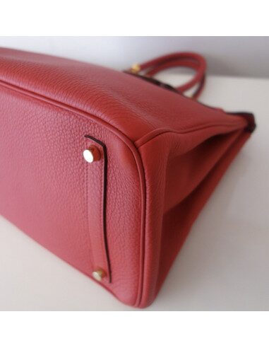 Sac Hermes Birkin 35 rouge