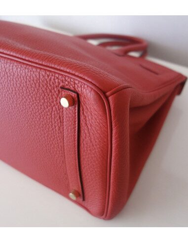 Sac Hermes Birkin 35 rouge